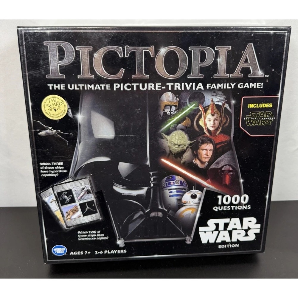 Pictopia Star Wars Edition Ultimate Picture Trivia Family Board Game NEW‎ Sealed